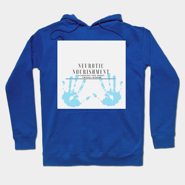 Neurotic Nourishment Podcast Sticker Hoodie by NeuroticNourishmentPodcast